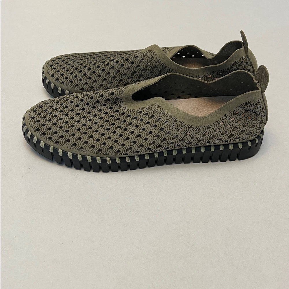 ILSE JACOBSON LEATHER PLATFORM TULIP FLATS SIZE 39=9